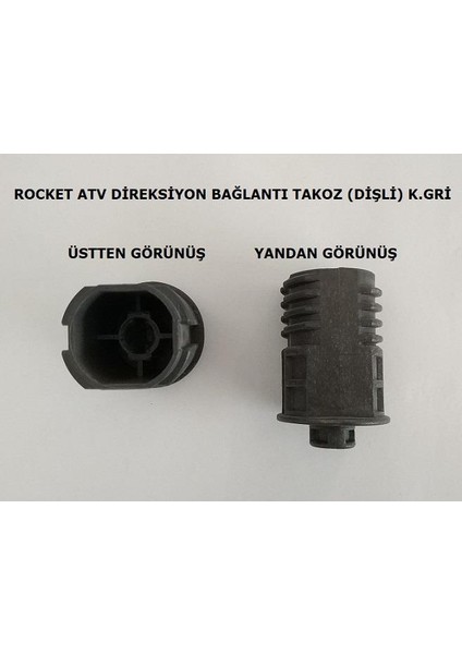Akülü Araba Direksiyon Takozu Gövdesi Göbek Rocket Atv