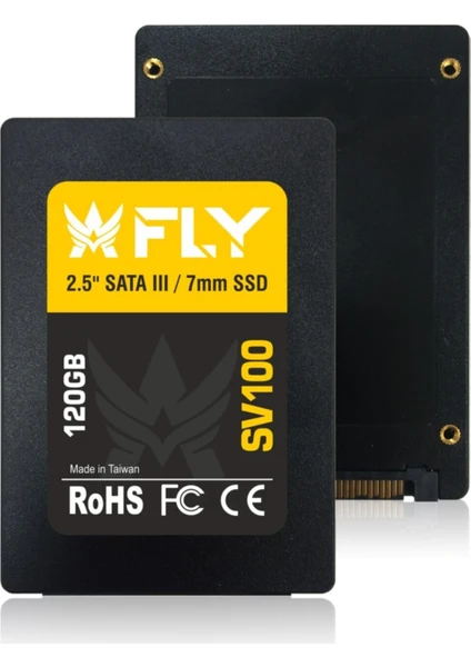 Fly SV100 120GB 560MB/540MB/s Sata3 2.5" 3D SSD FSV1000120SR