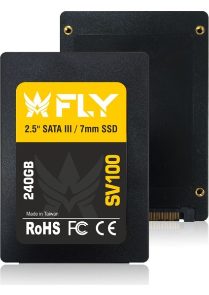 Fly SV100 240GB 560MB/540MB/S Sata3 2.5" 3D SSD FSV1000240SR