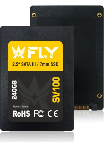 Fly SV100 240GB 560MB/540MB/S Sata3 2.5" 3D SSD FSV1000240SR