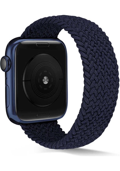 Apple Watch Uyumlu 38MM Knitting Braid Small Kordon Lacivert fiyatları