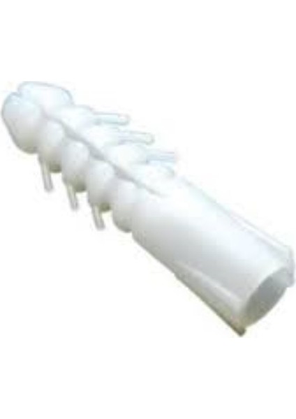 10 mm Beyaz Plastik Dubel (100 Adet )