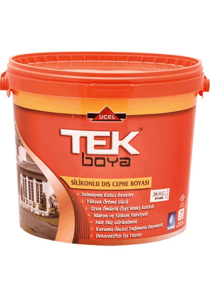 Silikonlu Dış Cephe Boyası  7,5 Lt 10/1 Beyaz