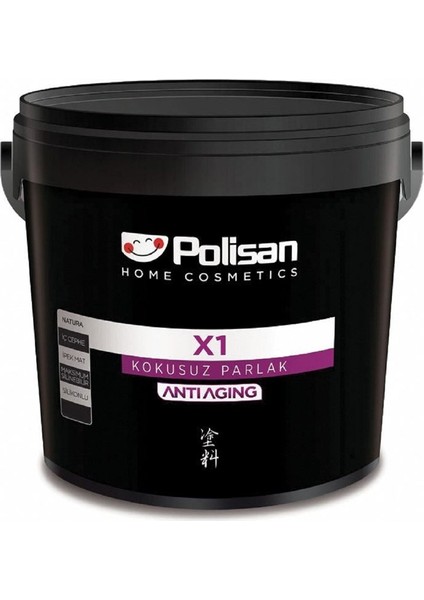 X1 Beyaz Su Bazlı Kokusuz Parlak Ahşap Metal Boyası 0,7 Lt