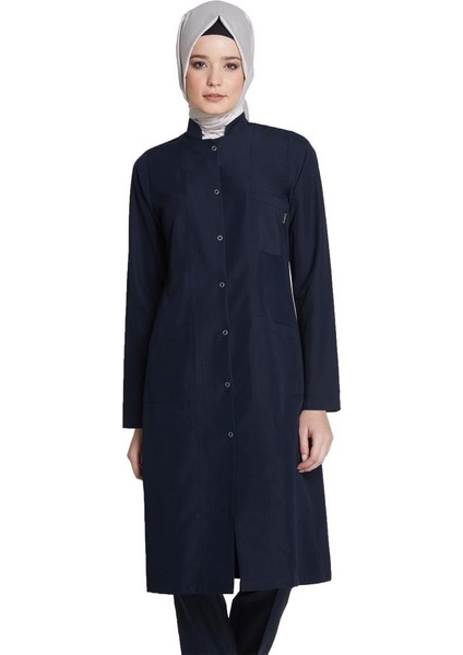 Kadın Tesettür Boy Doktor Öğretmen Önlüğü Laboratuvar Eczacı Hemşire Önlük
