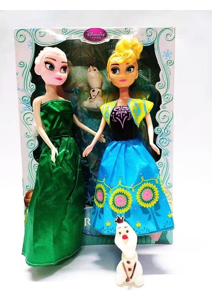 Karlar Ülkesi Frozen Iki Elsa Anna ve Olaf Büyük Et Bebek + Hediye
