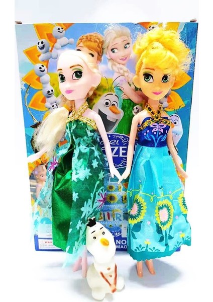 Happy Every Day Frozen Elsa,anna ve Olaf Et Bebek