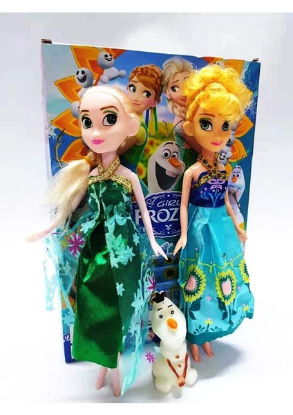 Happy Every Day Frozen Elsa,anna ve Olaf Et Bebek