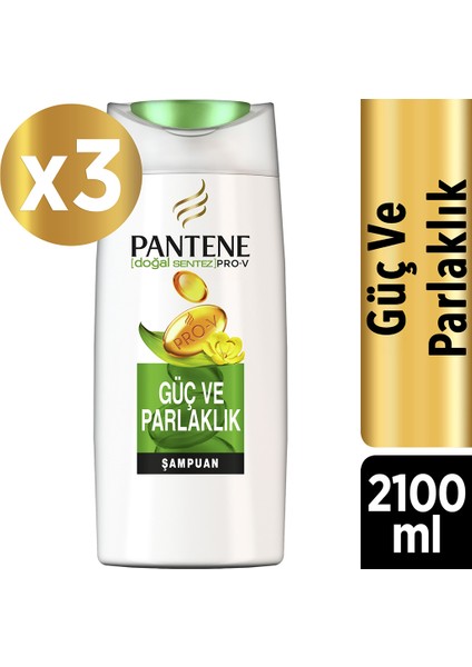 Şampuan Doğal Sentez Güç ve Parlaklık 3X700 ml