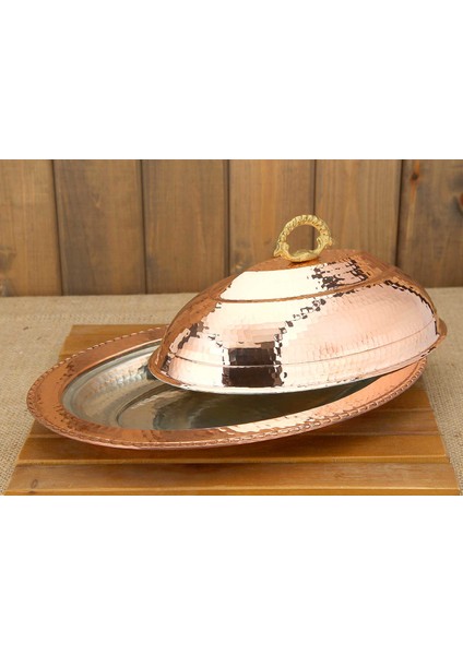 Bakır Kayık Sahan 30 cm