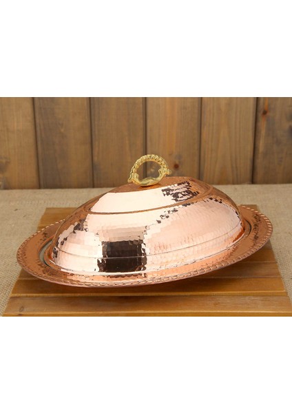 Bakır Kayık Sahan 30 cm