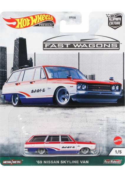 Hot Wheels Car Culture Premium Arabalar 69 Nissan Skyline Van FPY86-GRJ68