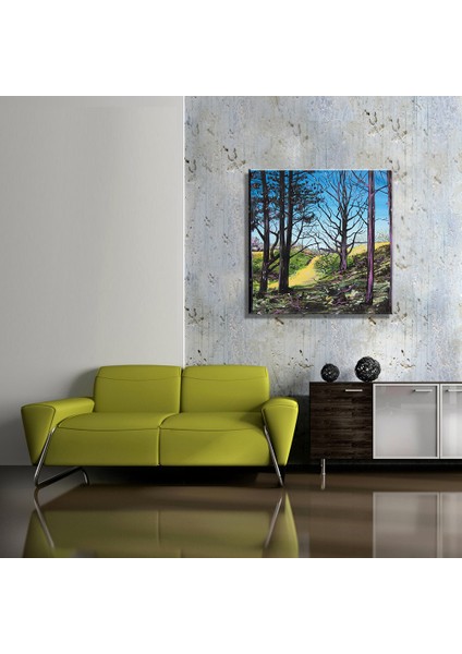 Orman Manzara Temalı Dekoratif Kanvas Tablo TBL1722 40X40 cm fiyatları