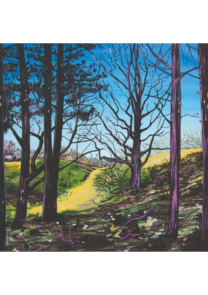 Orman Manzara Temalı Dekoratif Kanvas Tablo TBL1722 40X40 cm modelleri