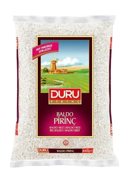 Duru Bakliyat Duru Baldo Pirinç 1 kg x 4'lü