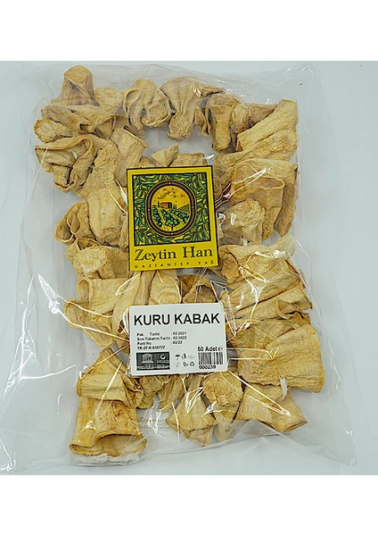 Dolmalık Kuru Antep Kabak (Haylan Kabağı) 45-50'lik Paket