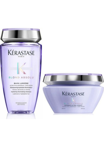 Blond Absolu Bain Lumiere Şampuan 250 ml + Blond Absolu Ultra - Violet Maske 200 ml