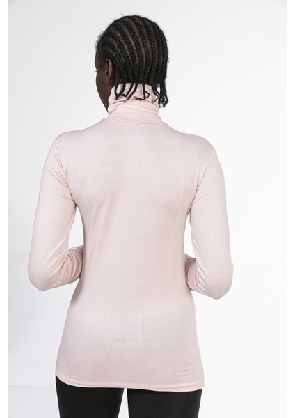 Tam Balıkçı Uzun Kollu Viskon Pembe Body