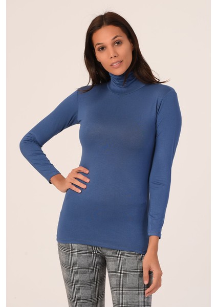 Tam Balıkçı Uzun Kollu Viskon Indigo Body