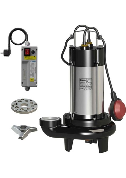 SBRT18/2 1.8 Hp 380V Trifaze Bıçaklı Foseptik Dalgıç Pompa