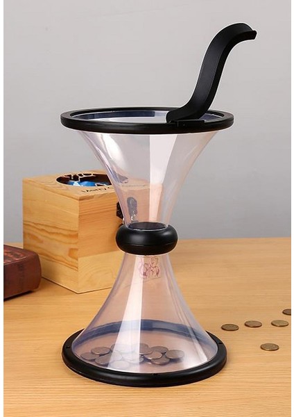 Huni Şeklinde Şeffaf Para Biriktirme Kumbarası