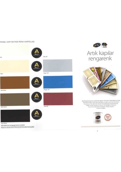 Panel Kapı Boyası Açık Kahve 0.75 Lt fiyatları