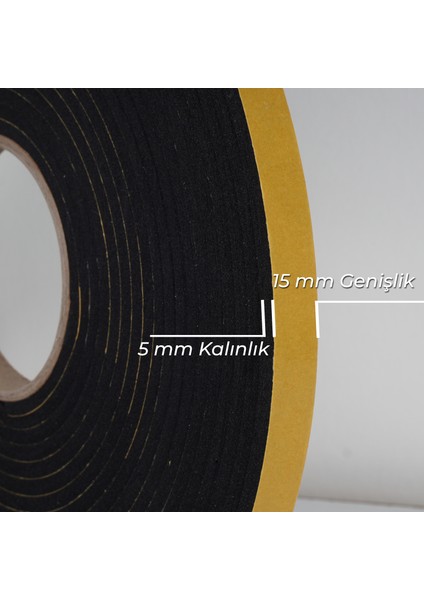 Kapı Pencere Bantı / Kapı Pencere Yalıtım Süngeri Epdm-2*10 Kapı Pencere Yalıtım Süngeri