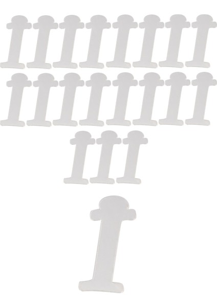 20 Adet Karışık Pleksi Harfler Gümüş 3 cm