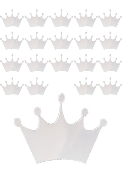 20 Ad Karışık Pleksi Harfleri 4cm Gümüş