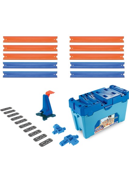 Track Builder Kutulu Uzman Serisi Yarış Seti, Dönen Parkur Kutusu, 1 Adet Araç, Pist ve Fırlatıcılar Dahil FLK90