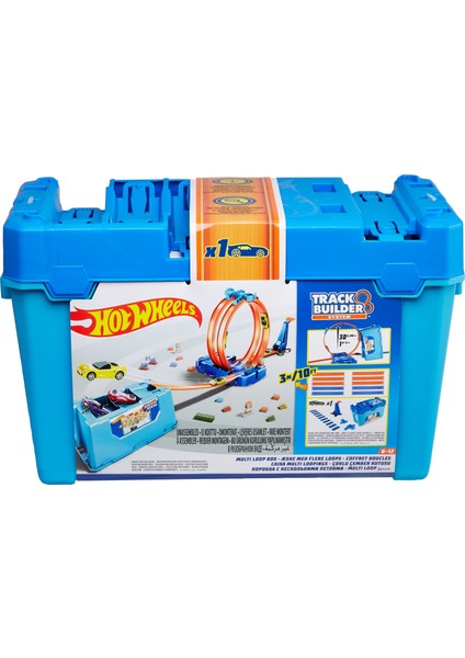 Track Builder Kutulu Uzman Serisi Yarış Seti, Dönen Parkur Kutusu, 1 Adet Araç, Pist ve Fırlatıcılar Dahil FLK90