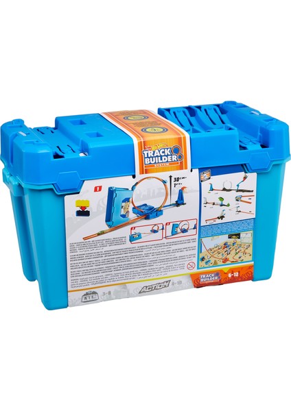 Track Builder Kutulu Uzman Serisi Yarış Seti, Dönen Parkur Kutusu, 1 Adet Araç, Pist ve Fırlatıcılar Dahil FLK90