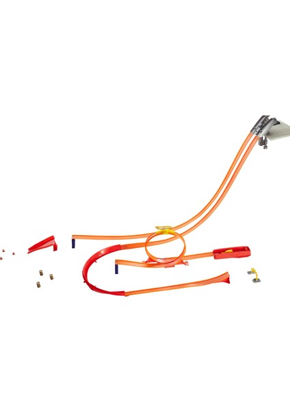 Yüksek Atlayış Yarış Seti, Bağlantılar, Kavisler, Fırlatıcılarla Sınırsız Oyun Seçeneği Y0276