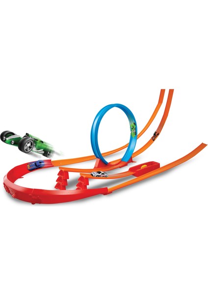 Yüksek Atlayış Yarış Seti, Bağlantılar, Kavisler, Fırlatıcılarla Sınırsız Oyun Seçeneği Y0276 modelleri