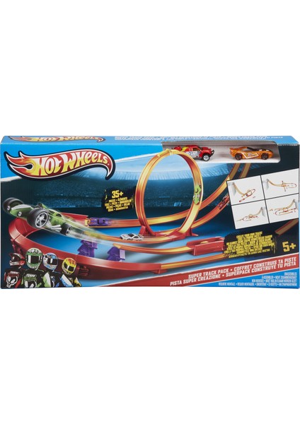 Yüksek Atlayış Yarış Seti, Bağlantılar, Kavisler, Fırlatıcılarla Sınırsız Oyun Seçeneği Y0276