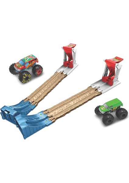 Monster Trucks Çifte Çarpışma 3'Ü 1 Arada Oyun Seti, 4-8 Yaş İçin Gyc80