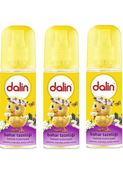 Bahar Tazeliği Bebek Kolonyası 100 ml 3 Adet