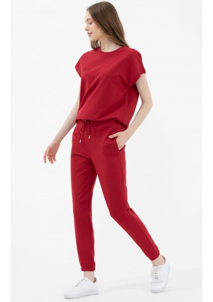 Jogger Eşofman Altı - Bordo modelleri