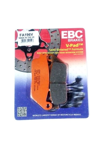 Honda Fjs 600 Silverwıng Yarı Sinterli Ön Fren Balatası Ebc FA196V