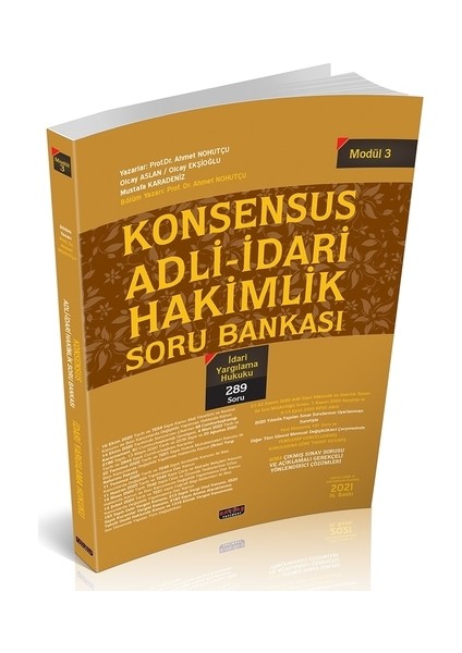 Savaş Yayınları Konsensus Adli Idari Hakimlik Idari Yargılama Hukuku Soru Bankası Modül 3 Savaş Yayınları 2021