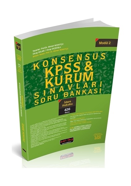 Savaş Yayınları Konsensus KPSS Idare Hukuku Soru Bankası Modül 2 Savaş Yayınları 2021