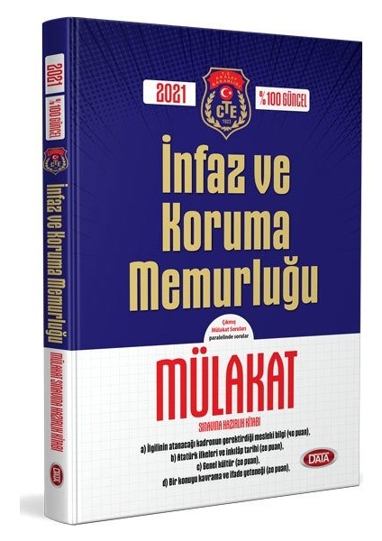 2021 Infaz ve Koruma Memurluğu Mülakat Sınavına Hazırlık Kitabı