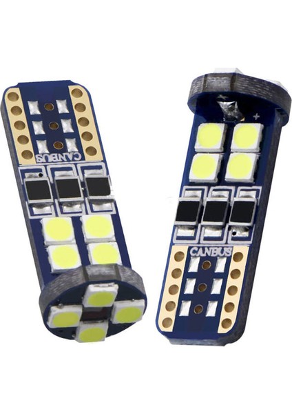 T10 Led W5w Tip 12 Ledli Park Plaka Tavan Iç Aydınlatma Ledi Mavi