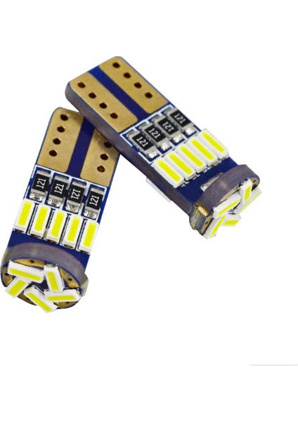 T10 Led W5w Tip 15 Ledli Mini Boy Park Plaka Tavan Iç Aydınlatma Ledi Beyaz