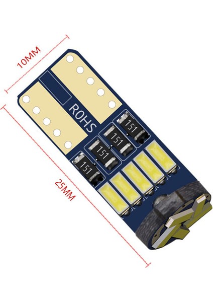 T10 Led W5w Tip 15 Ledli Mini Boy Park Plaka Tavan Iç Aydınlatma Ledi Beyaz
