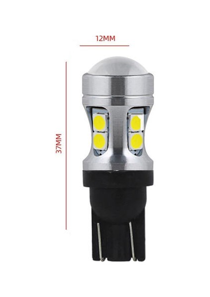 T10 W5w Tip Mercekli 10 Ledli Park Plaka Tavan Iç Aydınlatma Ledi Beyaz