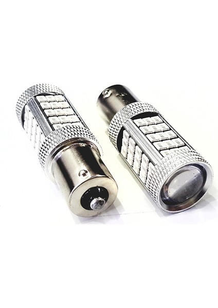 Eco Ba15s 93 Tek Duy P21w Tip 63 Ledli Düz Tırnak Kırmızı