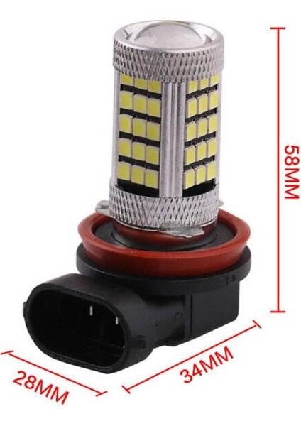 Eco H11 Sis Farı Led Ampul Mercekli 9w Mavi