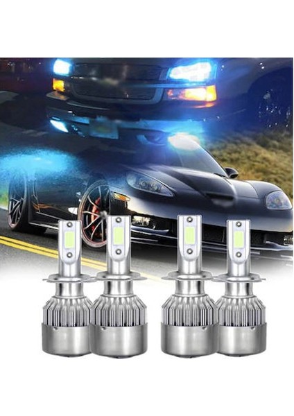 Super Nova H8 Şimşek Etkili Led Xenon Zenon 8000k Buz Mavi