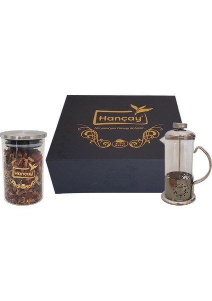 Altın Hasat Nar-Gül Çayı 80 gr + French Press
